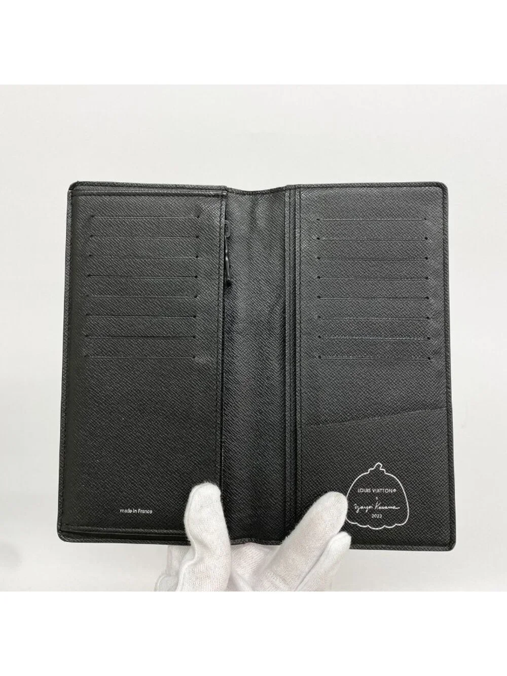Louis Vuitton Wallet Monogram Eclipse Yayoi Kusama Portefeuille Brazza Black